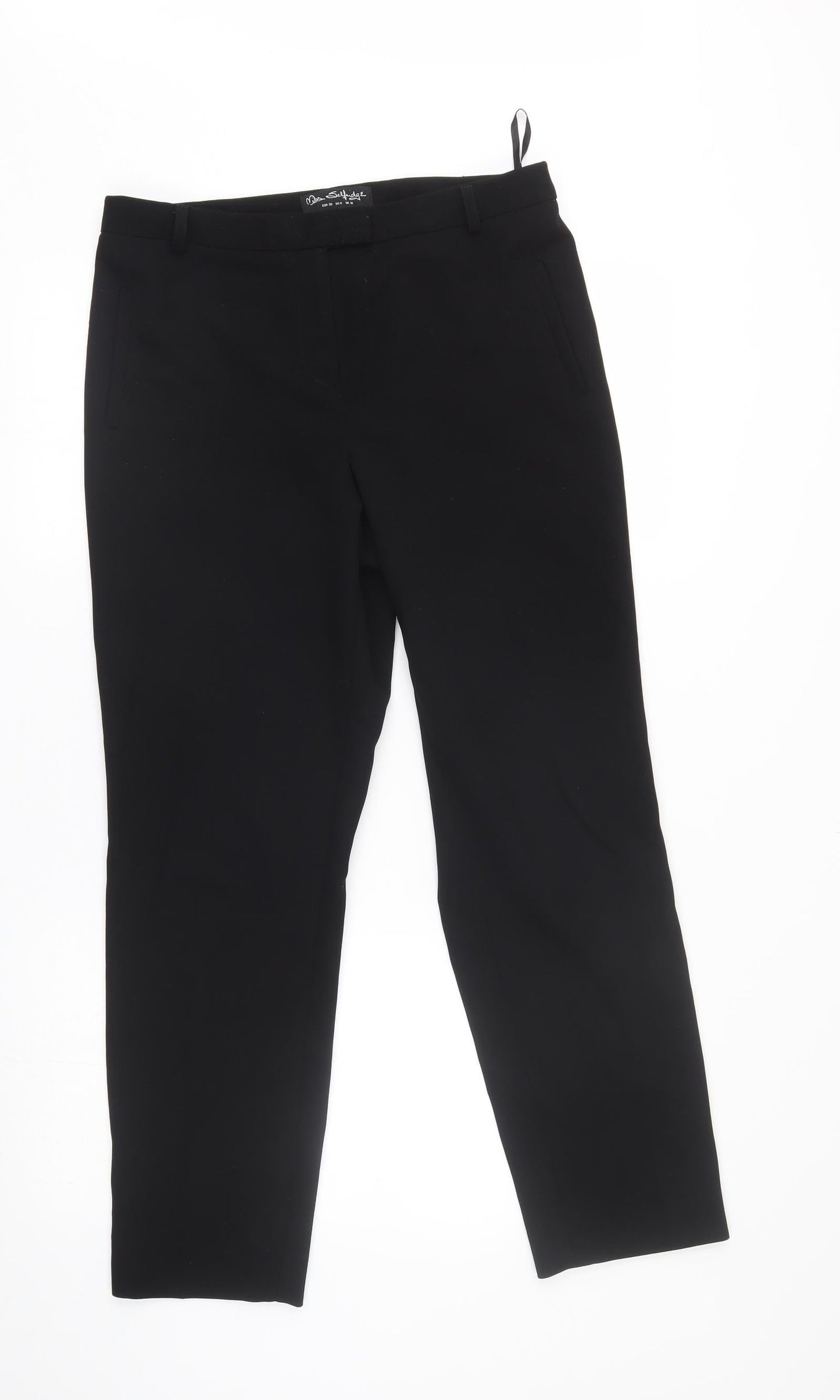 Womens UK Size 10 Miss Selfridge Regular Fit  Black Trousers