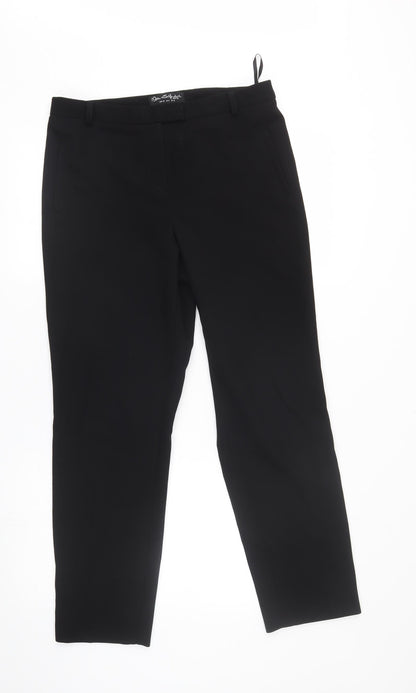 Womens UK Size 10 Miss Selfridge Regular Fit  Black Trousers