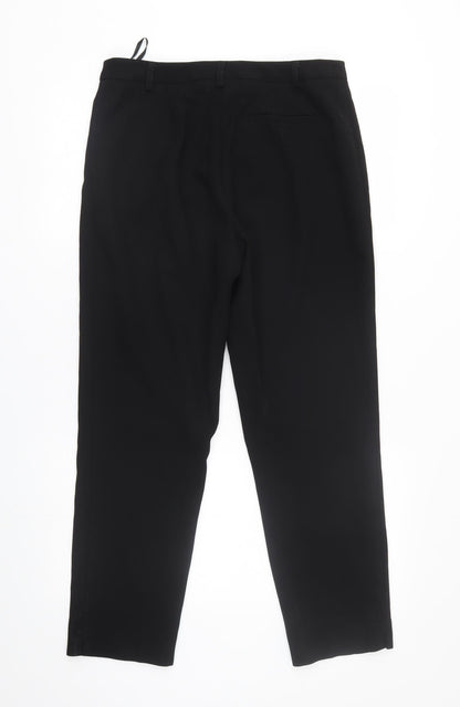 Womens UK Size 10 Miss Selfridge Regular Fit  Black Trousers