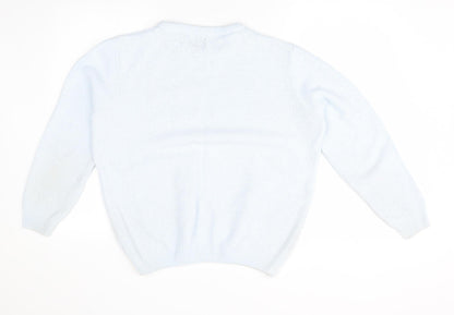 Womens UK Size L River Island Blue Pullover Jumper