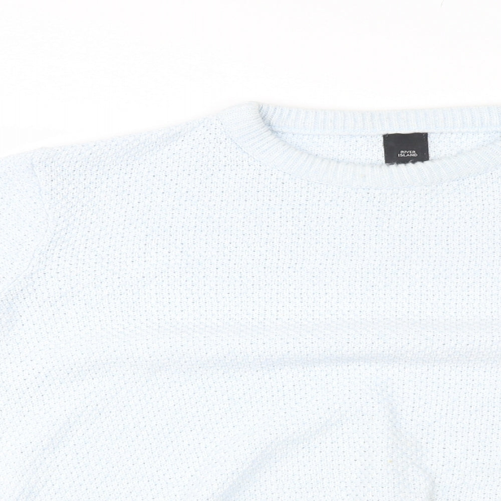 Womens UK Size L River Island Blue Pullover Jumper