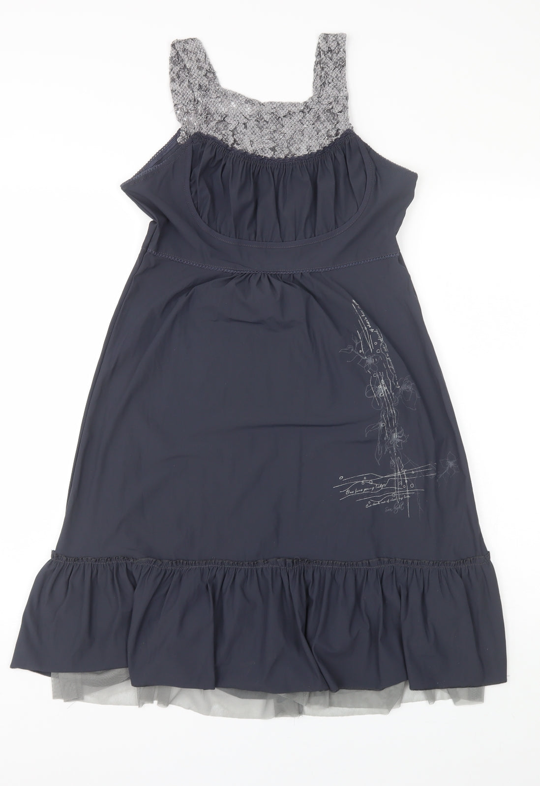 Additional front view of sunlight women’s blue a-line one size