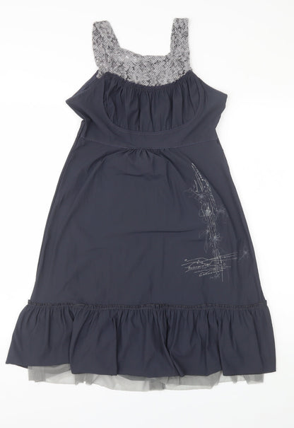 Additional front view of sunlight women’s blue a-line one size