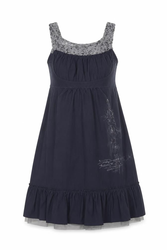 Front view of sunlight women’s blue a-line one size