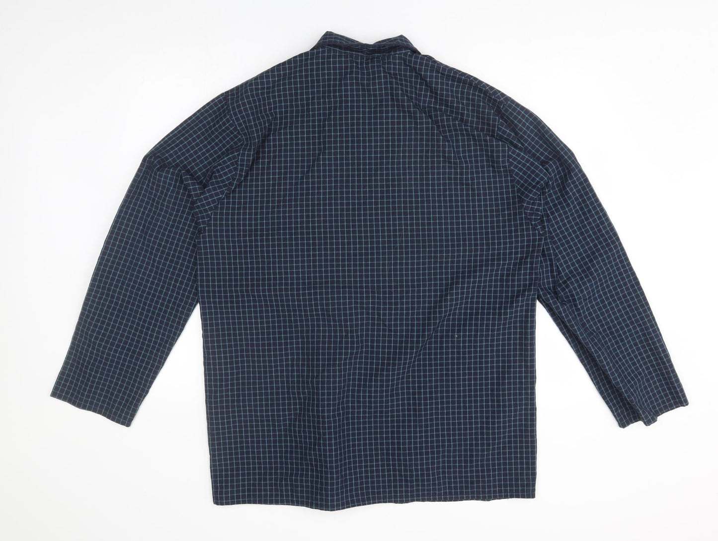 Mens UK Size M M&S Blue  Button-Up Long Sleeve Casual Shirt