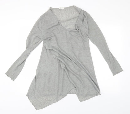 Womens UK Size 12 Quiz Grey Wrap Jumper