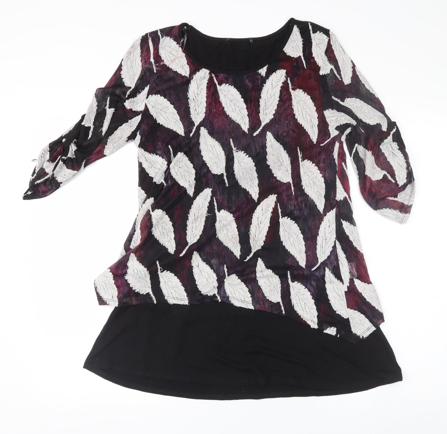 Womens UK Size 12 Preworn Purple Basic Blouse