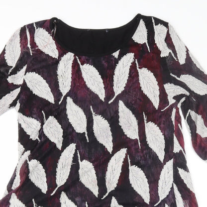 Womens UK Size 12 Preworn Purple Basic Blouse
