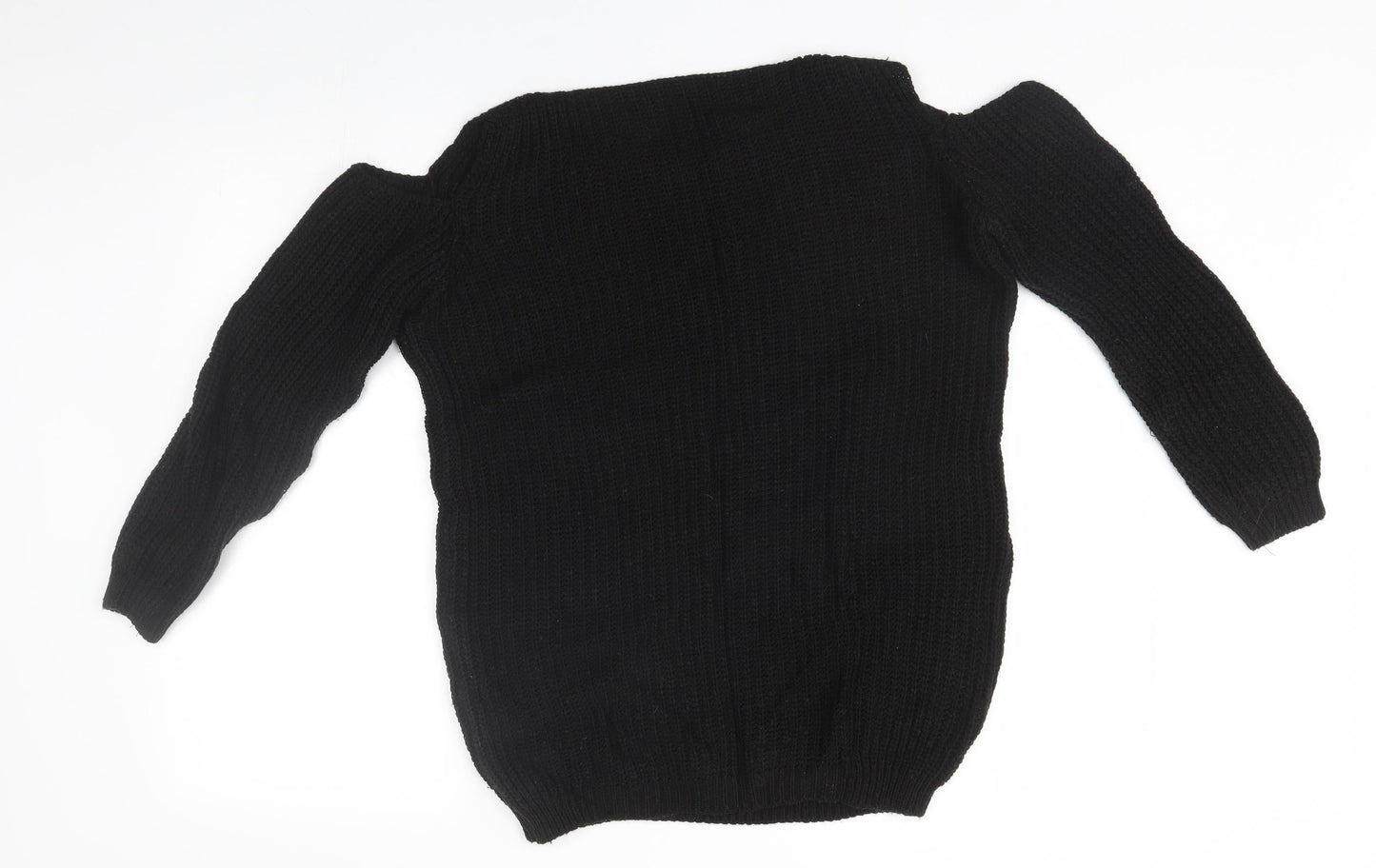 Womens UK Size One Size Preworn Black Pullover Jumper