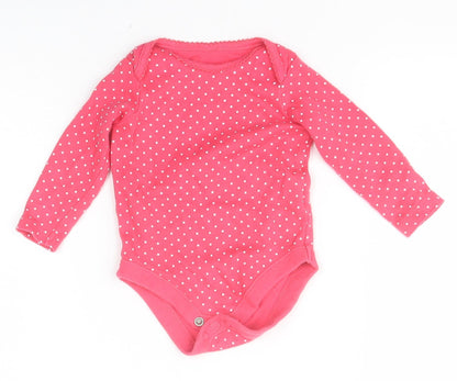 F&F Baby Pink Polka Dot  Babygrow One-Piece Size 0-3 Months