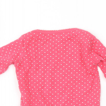 F&F Baby Pink Polka Dot  Babygrow One-Piece Size 0-3 Months