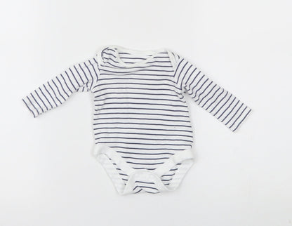 F&F Baby White Striped  Babygrow One-Piece Size 0-3 Months