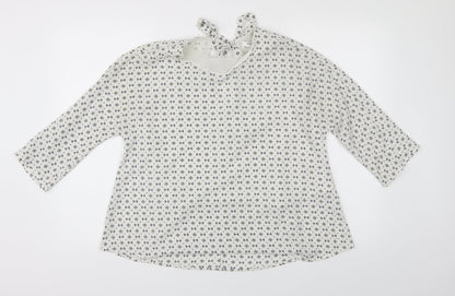 Womens UK Size S sweewe White Basic Blouse