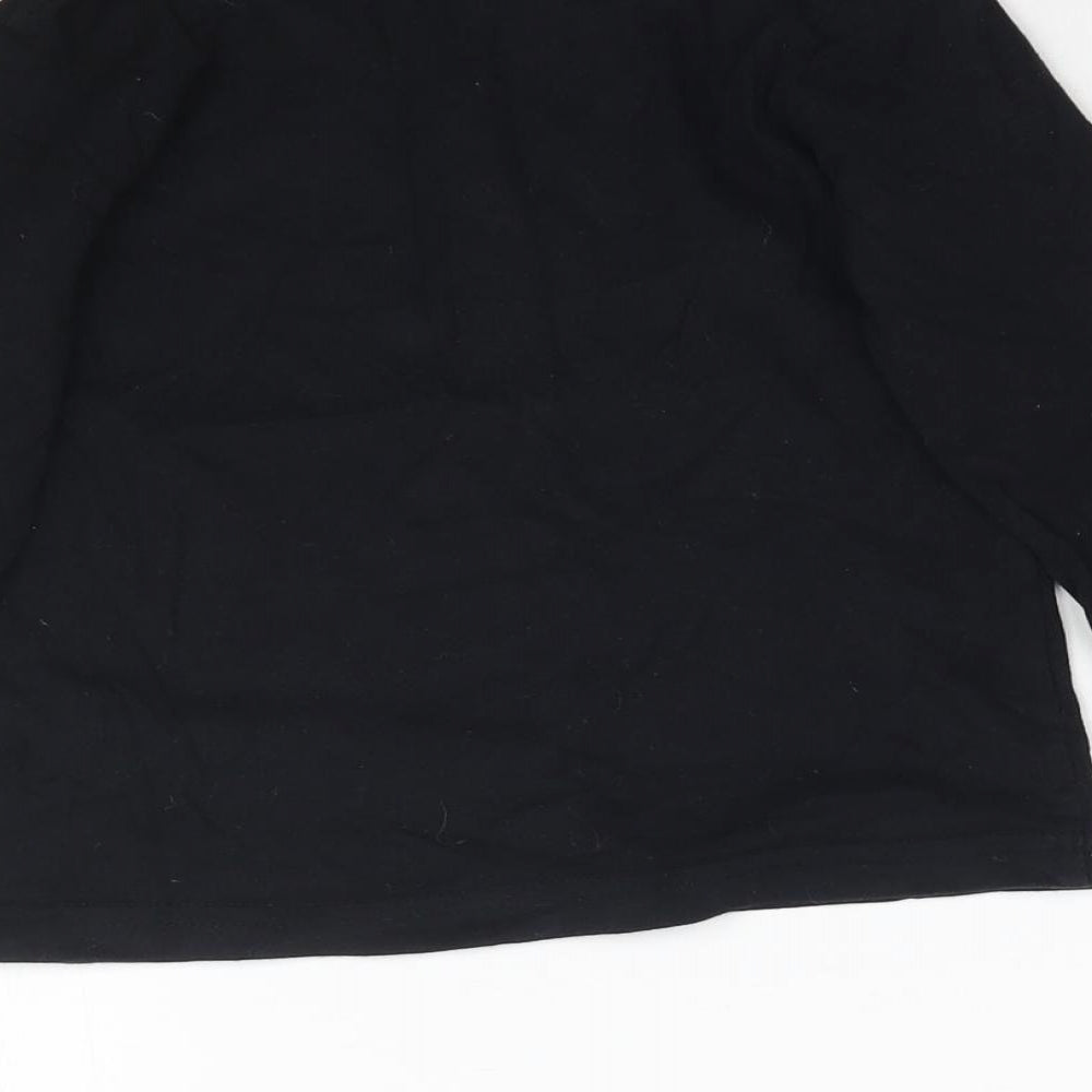 Brand and care label for Primark boys’ black basic t-shirt, size 2-3, years - dinosaur roarsome