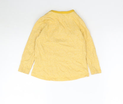 Back view of George boys’ yellow basic t-shirt, size 2-3, years