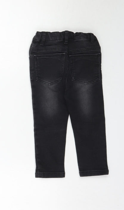 Matalan Boys Black  Denim Skinny Jeans Size 2-3 Years