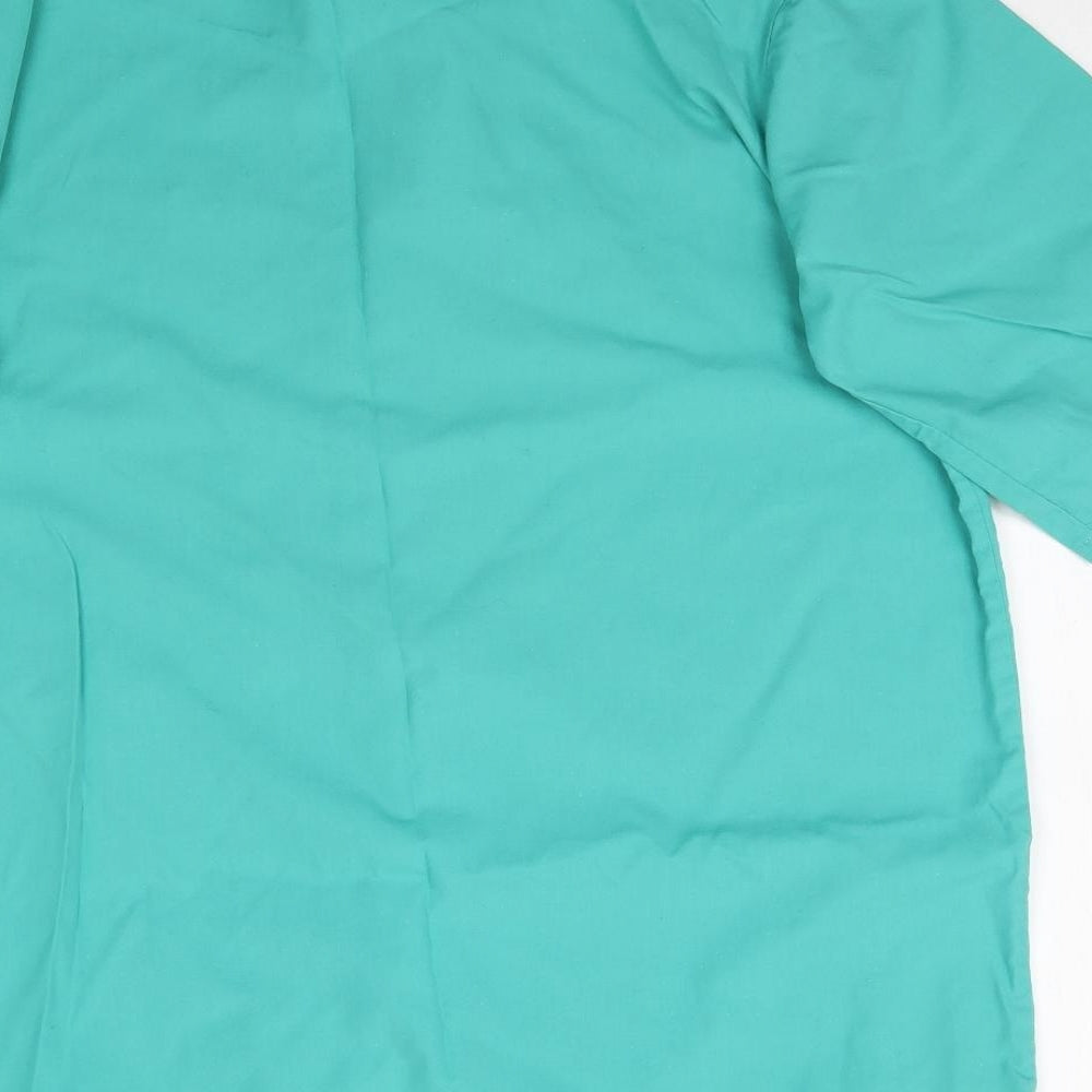 Royal  Class Womens Green   Basic Button-Up Size L