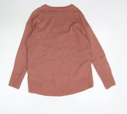 Womens UK Size S New Look Pink Pullover Jumper