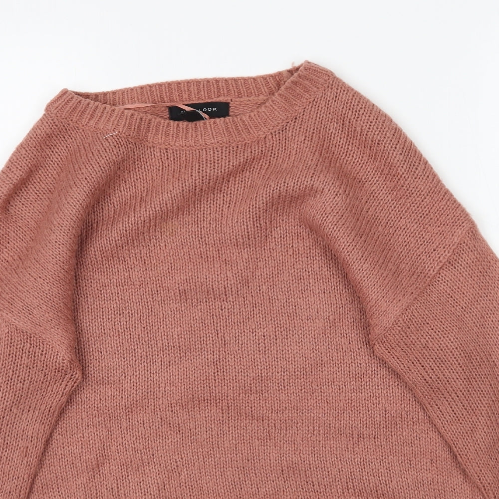 Womens UK Size S New Look Pink Pullover Jumper