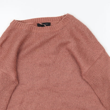 Womens UK Size S New Look Pink Pullover Jumper