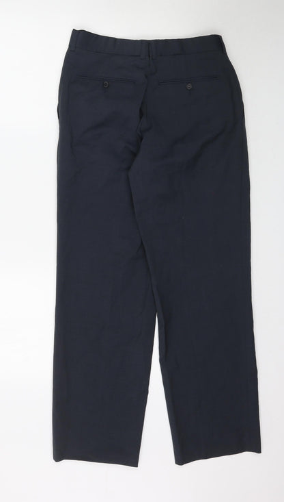 Womens UK Size 32 in Preworn Regular Fit  Blue Trousers