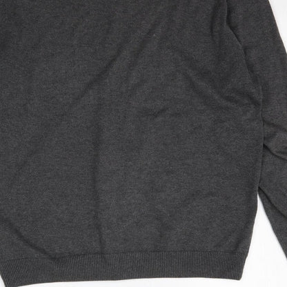 New Look Mens Grey  Knit Pullover Jumper Size S