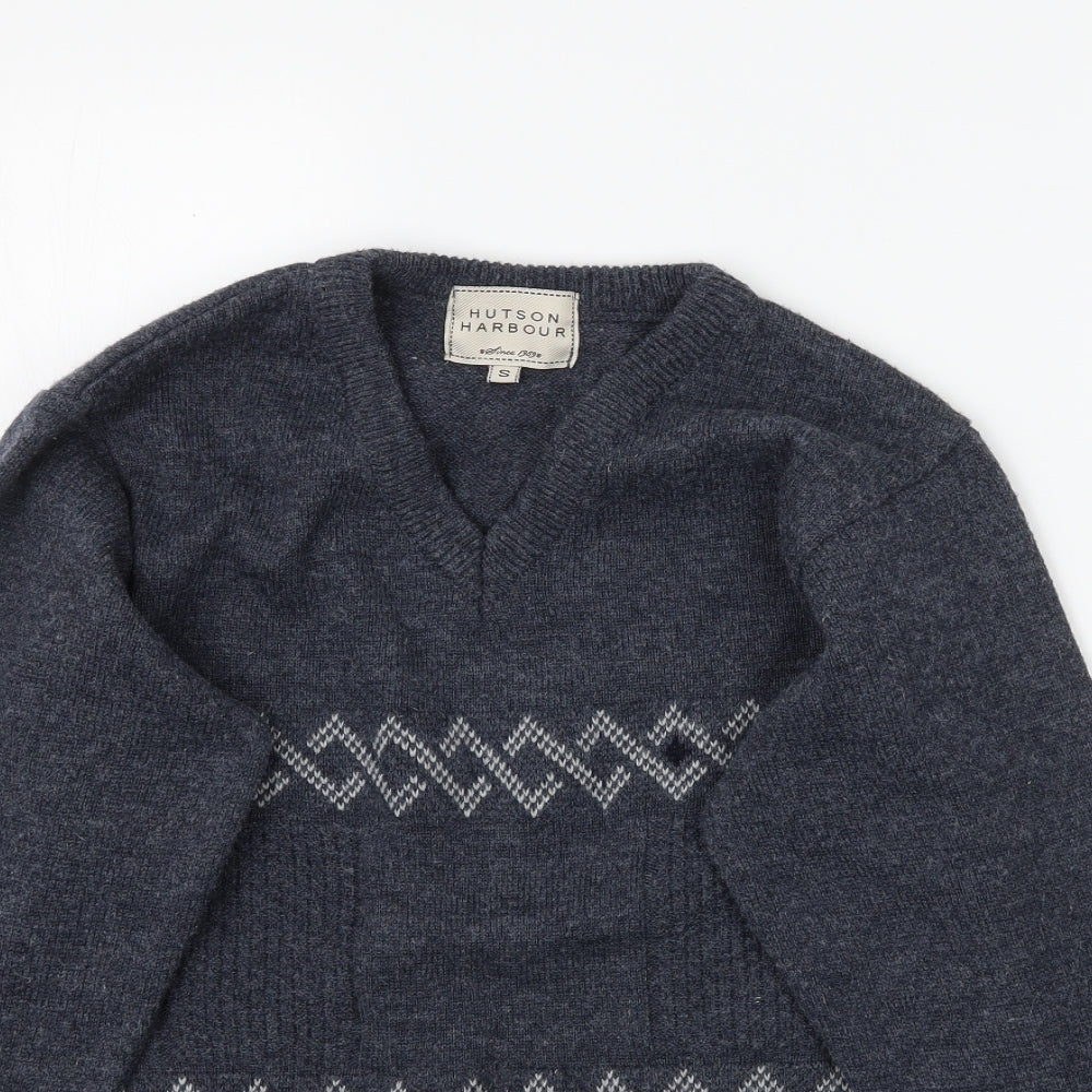 Hurton Harbour Mens Blue  Knit Pullover Jumper Size S