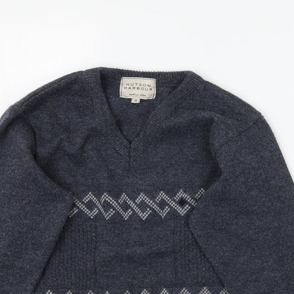 Hurton Harbour Mens Blue  Knit Pullover Jumper Size S