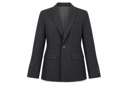 Front view of Jesire women’s grey jacket suit jacket, size UK 6