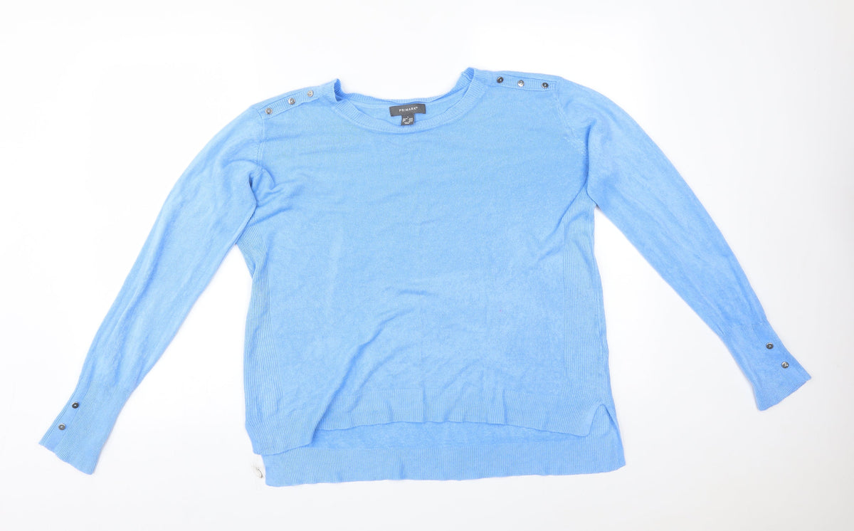 Additional front view of Primark women’s blue pullover sweatshirt, size L