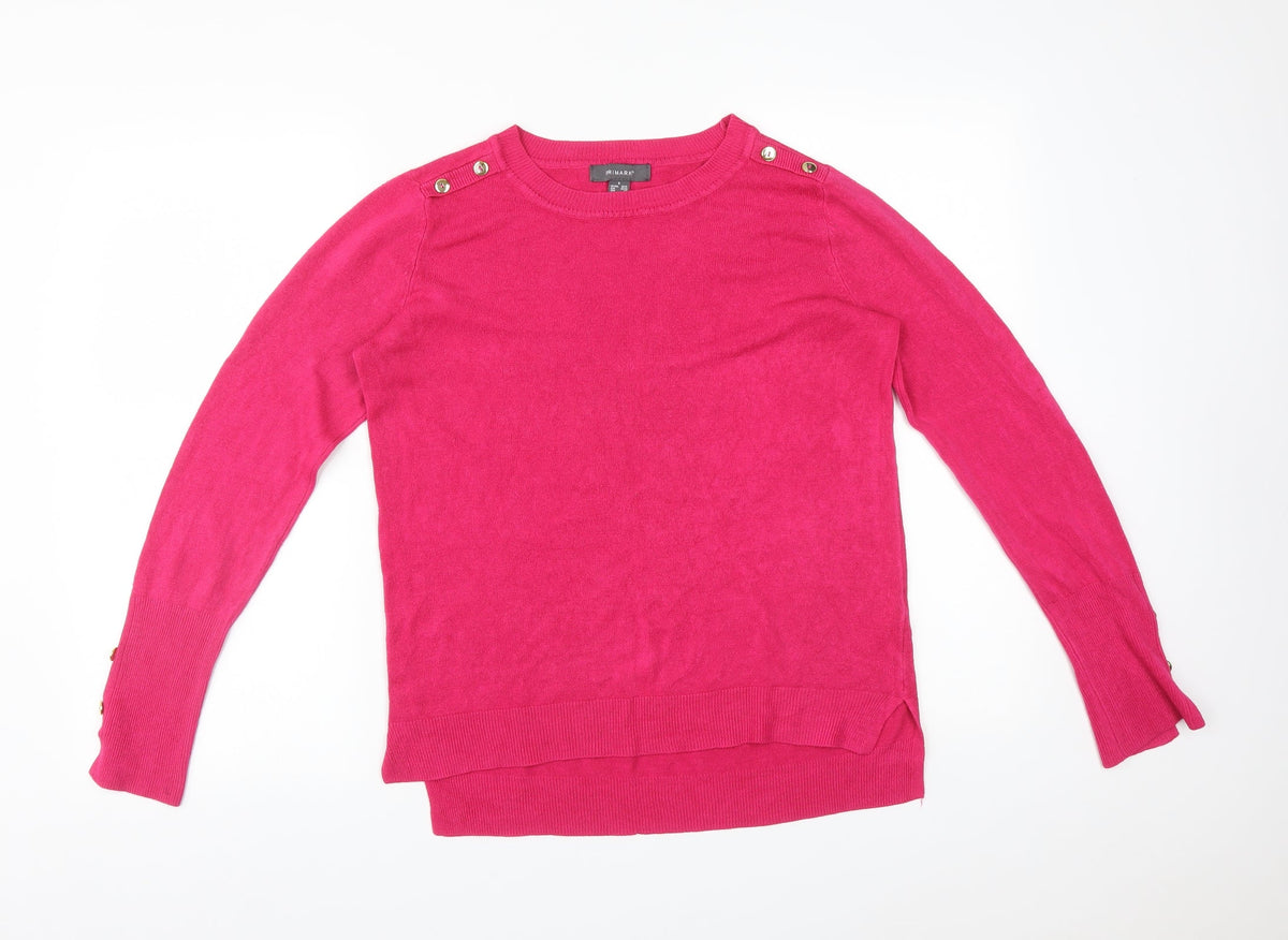 Additional front view of Primark women’s pink pullover sweatshirt, size S