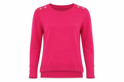 Front view of Primark women’s pink pullover sweatshirt, size S
