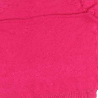 Brand and care label for Primark women’s pink pullover sweatshirt, size S