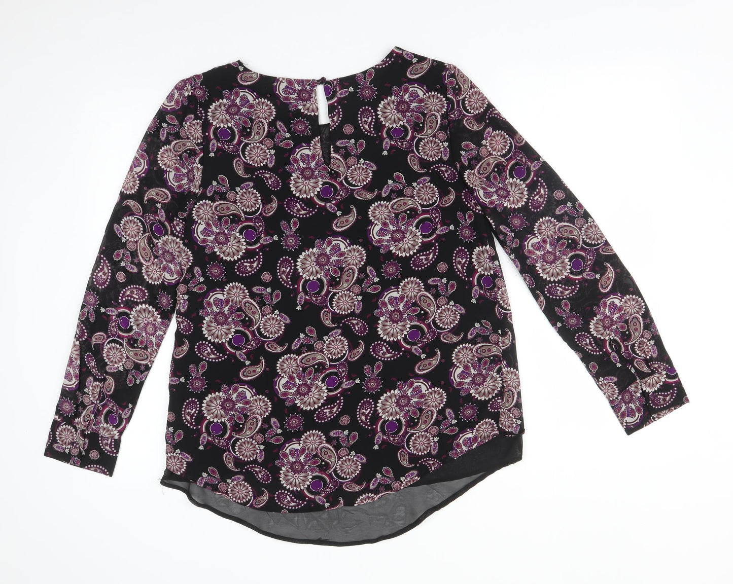 MIRUMI Womens Multicoloured Paisley  Basic Blouse Size 10