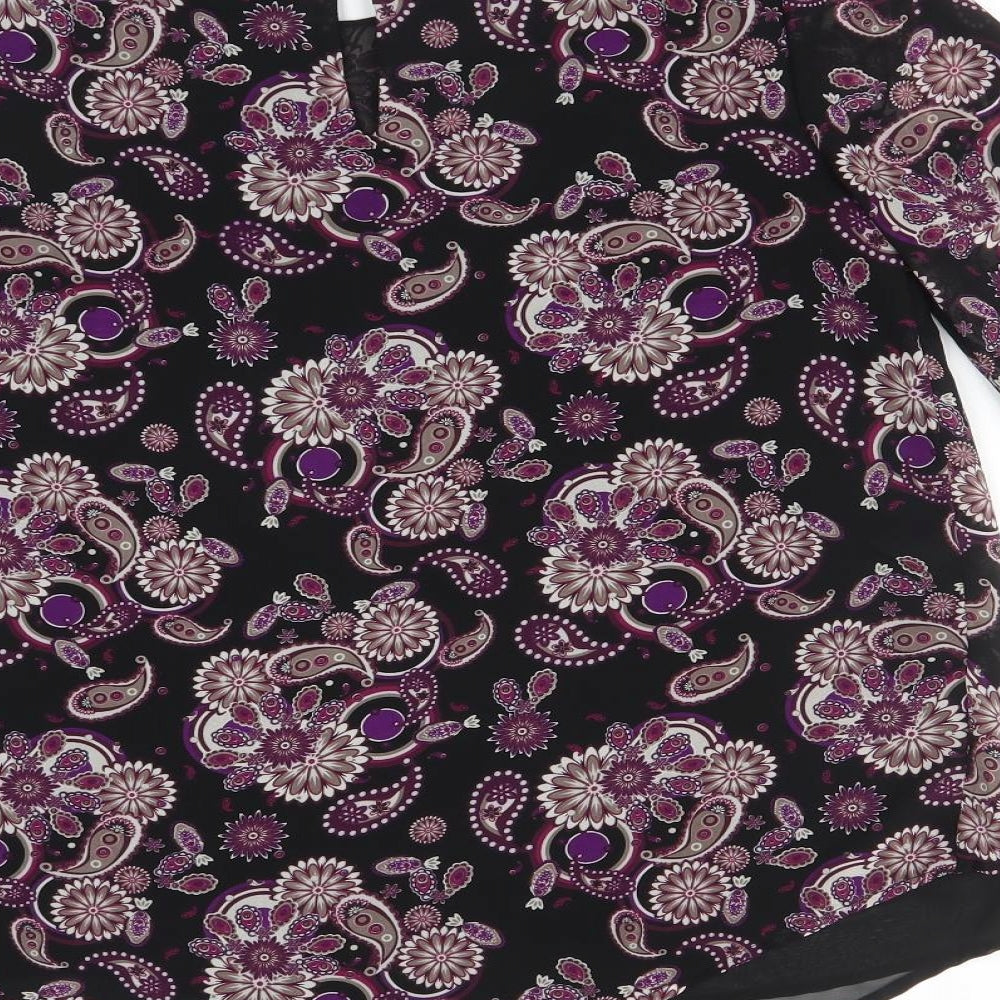 MIRUMI Womens Multicoloured Paisley  Basic Blouse Size 10
