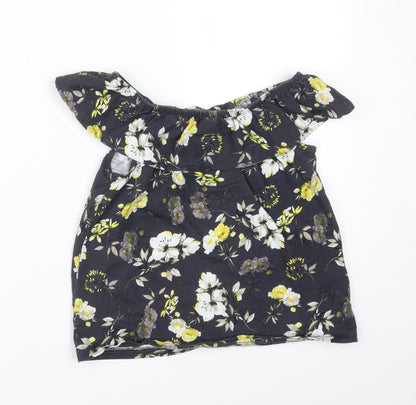 NEXT Girls Multicoloured Floral  Basic T-Shirt Size 9 Years