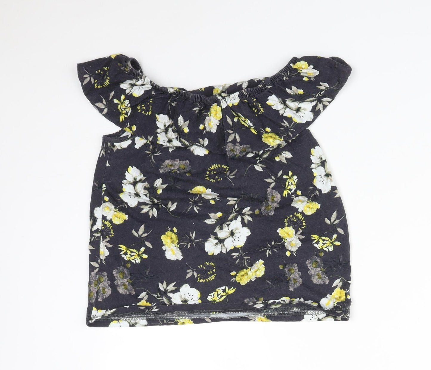 NEXT Girls Multicoloured Floral  Basic T-Shirt Size 9 Years
