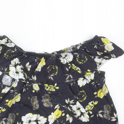 NEXT Girls Multicoloured Floral  Basic T-Shirt Size 9 Years