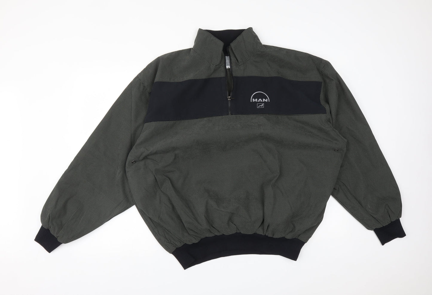 Mens UK Size M MAN Green Bomber Jacket