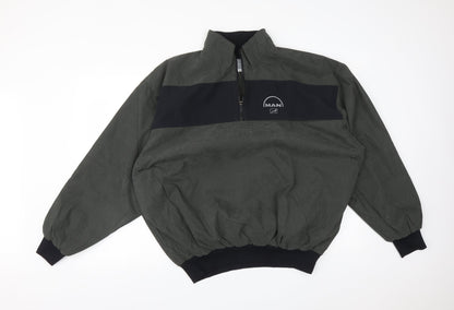 Mens UK Size M MAN Green Bomber Jacket