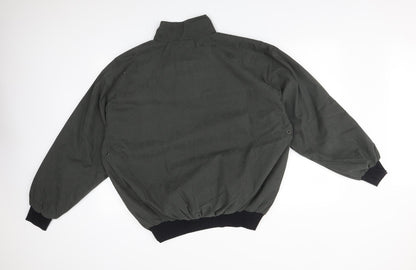 Mens UK Size M MAN Green Bomber Jacket