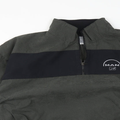 Mens UK Size M MAN Green Bomber Jacket
