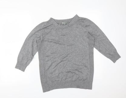 Additional front view of JOSEPHA women’s grey basic t-shirt, size M