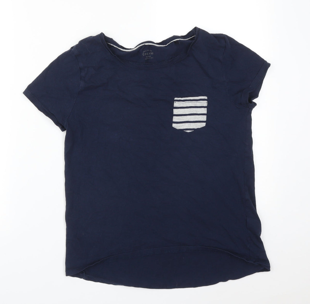 Additional front view of Next women’s blue solid pyjama top, size S