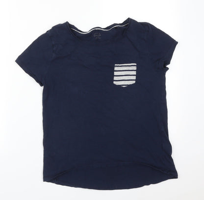 Additional front view of Next women’s blue solid pyjama top, size S