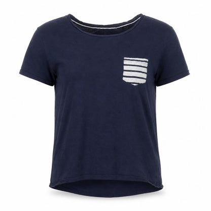 Front view of Next women’s blue solid pyjama top, size S