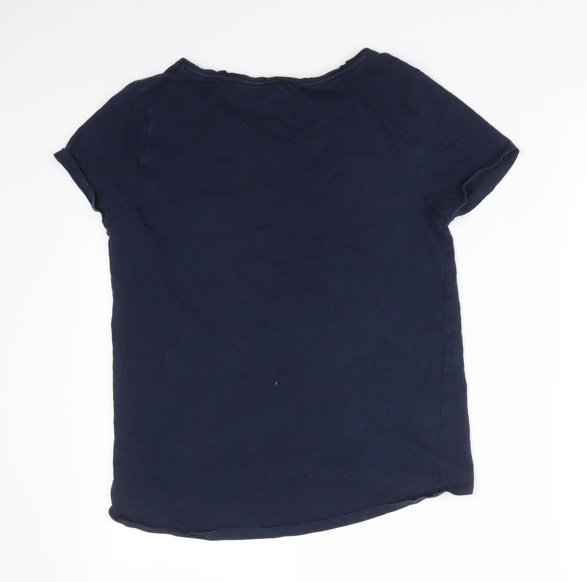 Back view of Next women’s blue solid pyjama top, size S