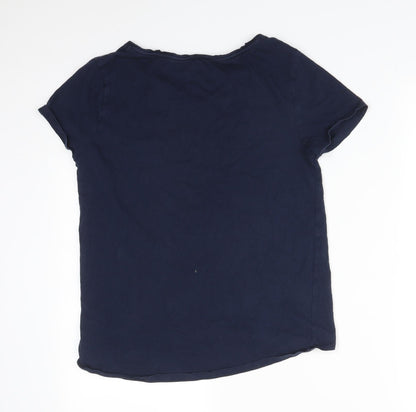Back view of Next women’s blue solid pyjama top, size S