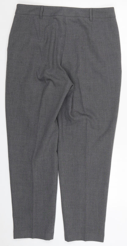 F&F Womens Grey   Trousers  Size 12 L32 in