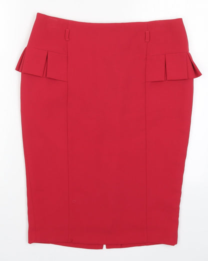 Papaya Womens Red   Straight & Pencil Skirt Size 12